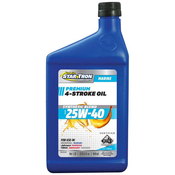 Super Premium 4 Stroke Oil - 25W-40 Synthetic Blend Oil image number 0