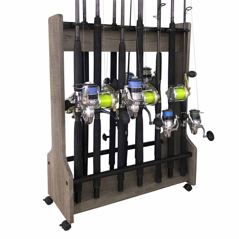 Driftwood 16 Rolling Rod Rack | West Marine