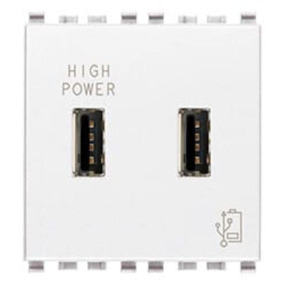 Vimar Eikon 20295.B 1-Module Australian SICURY Socket Outlet, White image number 0