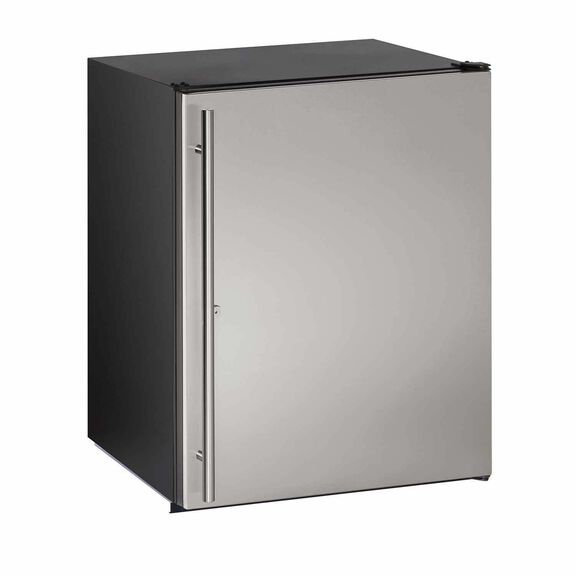 24" Stainless ADA Compliant Solid Door Refrigerator, With Lock image number 0