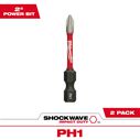 SHOCKWAVE&trade; 2" PH1 Impact Bit, 2 Pack image number 0