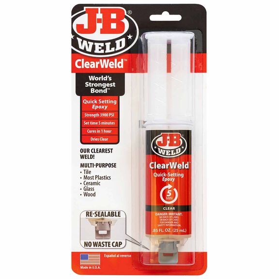 ClearWeld Epoxy Syringe, 25 ml image number 0