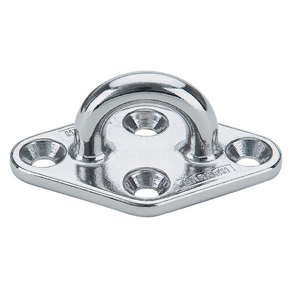 3 7/8" X 2 5/16" Large Diamond-Base Padeye with 1 1/16" Bail, 8500lb. MWL image number 0