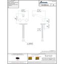 Trinidad Head/Shower Combo Faucet Classic Arctic White Sprayer, 6' White Rubber Hose Chrome/Arctic White image number 3