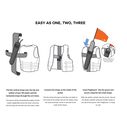 FlagGuard Safety Flag For Life Vest One Size image number 2