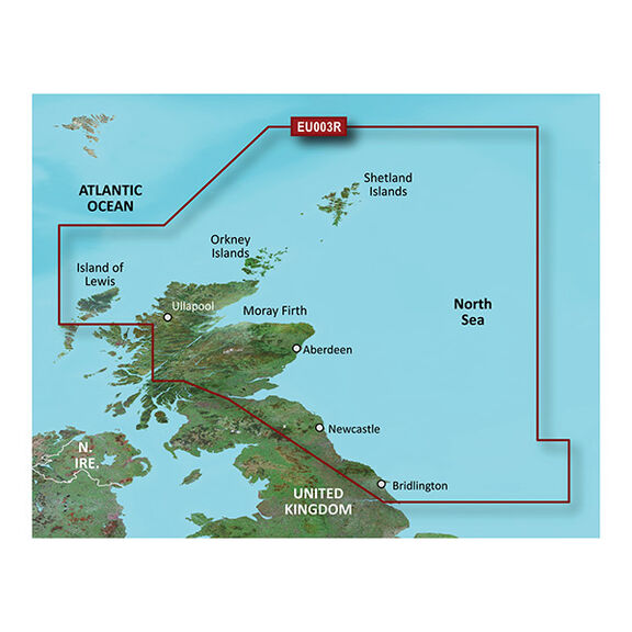 HXEU003 Great Britain Northeast Coast BlueChart g3 microSD/SD Card image number 0