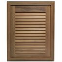 Right Hand Teak Louvered Door & Frame, 15" x 20" image number 4