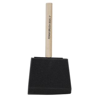 Economy Foam Brush W/Wood Handle (High Density)