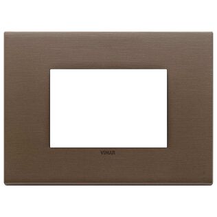 Vimar Eikon Total Look 22653.12 3-Module Cover Plate, Dove Grey