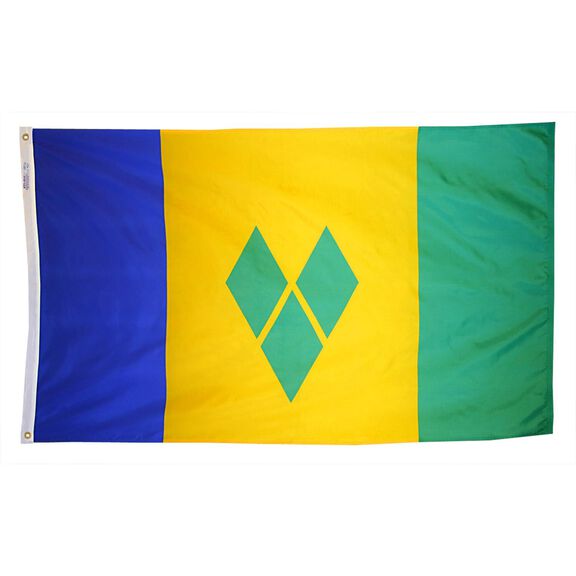 12" x 18" St. Vincent Courtesy Flag image number 0
