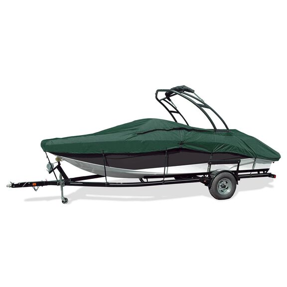 V-Hull Tower Bow Rider Cover, I/O, Forest Grn, Hot Shot, 20'5"-21'4", 102" Beam image number 0