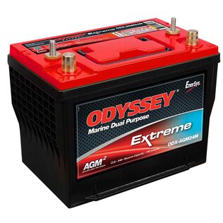 Odyssey Extreme Group 24 Dual Purpose Marine AGM Battery with Thin Plate Pure Lead Technology, 76 Amp Hours, 840 Cold Cranking Amps, 1000 Marine Cranking Amps, 160 Reserve Minutes