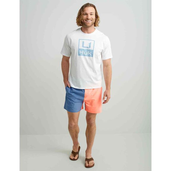 Men's Huk Stacked Logo Shirt image number 2