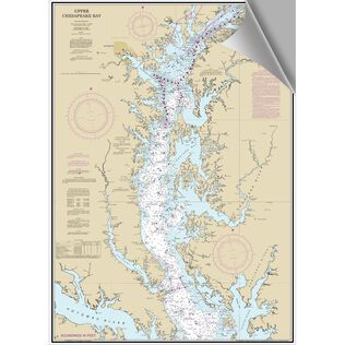 Upper Chesapeake Bay Decorative Nautical Chart