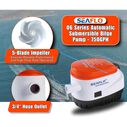 SEAFLO 06 Series 750 GPH Automatic Bilge Pump 12V image number 4