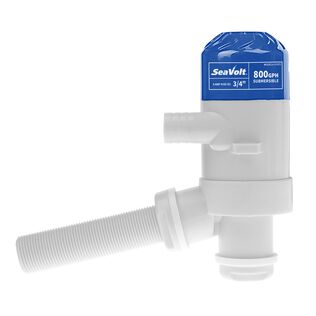 Livewell Pump, 800 GPH, Thru-Hull, 12V DC