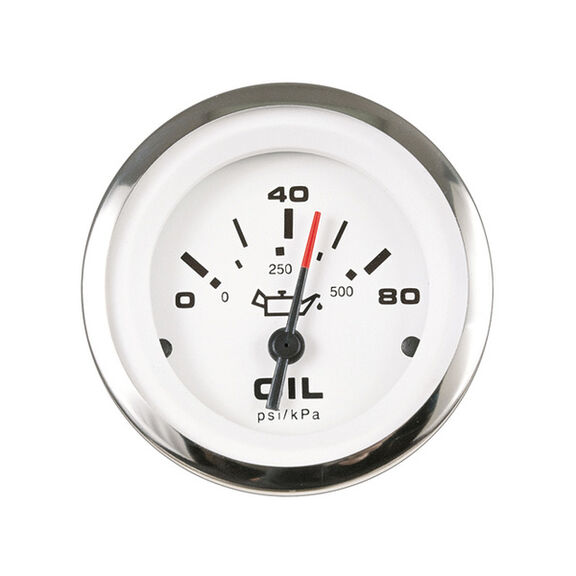 Lido Series Oil Pressure Gauge, 80 psi image number 0