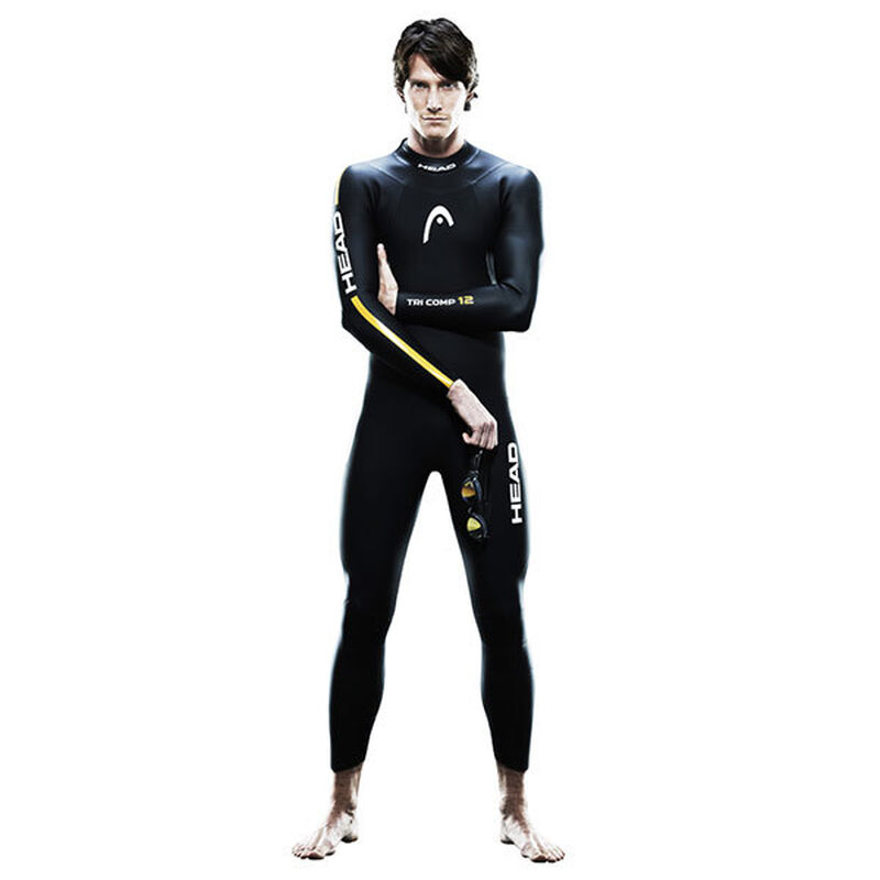 Men's Tricomp 12 Triathlon Wetsuit, Black, Size S image number 0