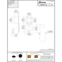 Recessed Shower Chrome Cup & Lid, Small Chrome Sprayer No Hook, 10' White Rubber Hose image number 3
