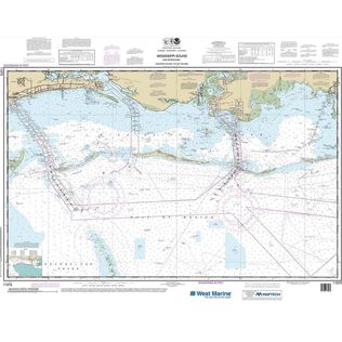 Maptech&reg; NOAA Recreational Waterproof Chart-Mississippi Sound and Approaches Dauphin Island to Cat Island