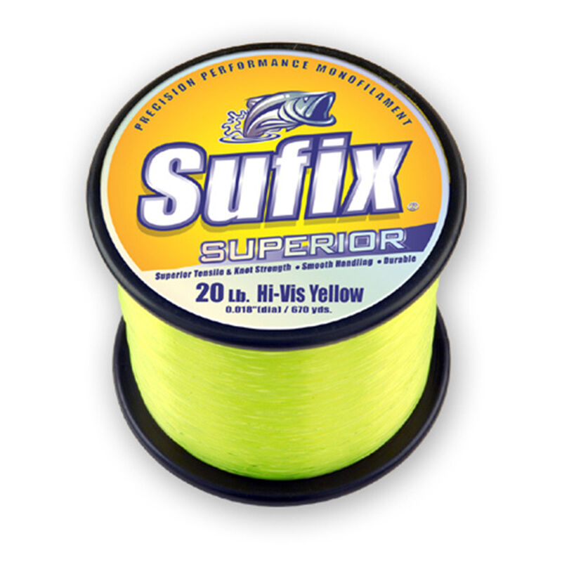 SUFIX Superior Monofilament Line, HiVis Yellow West Marine