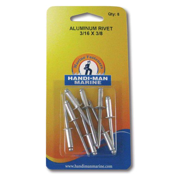 Man Dial Rivet HANDI-MAN MARINE Aluminum Rivets, 8-pack