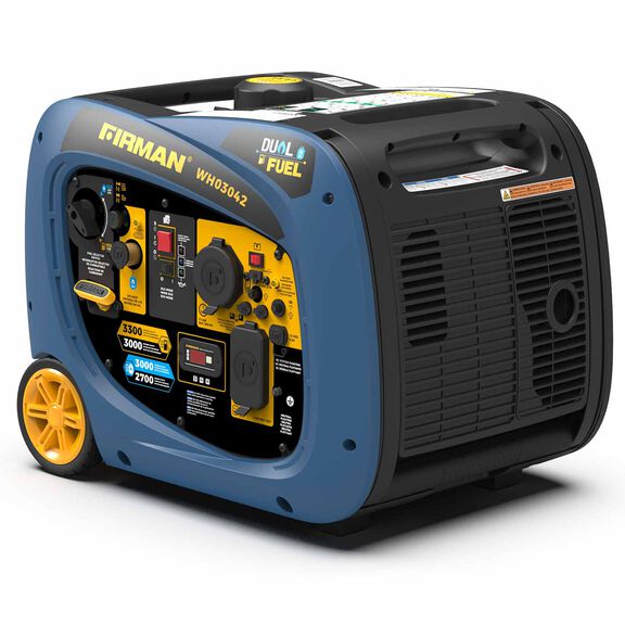 Electric Start Dual Fuel Gas/LPG 3300/3000W Inverter Portable Generator image number 0