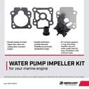 Water Pump Impeller Repair Kit 803748K01 for Mercury 8 and 9.9hp 4-Stroke Outboards Beginning with Model Year 2005 image number 2