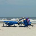 5-Position Aluminum Lay Flat Backpack Beach Chair image number 2