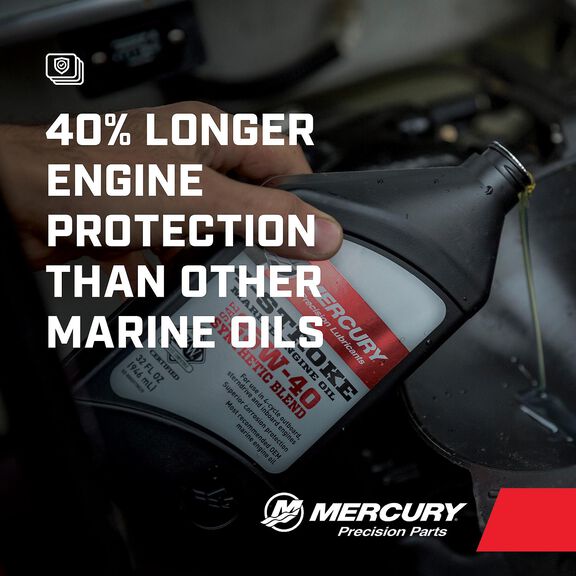 SAE 25W-40 Synthetic Blend 4-Stroke Marine Engine Oil image number 3