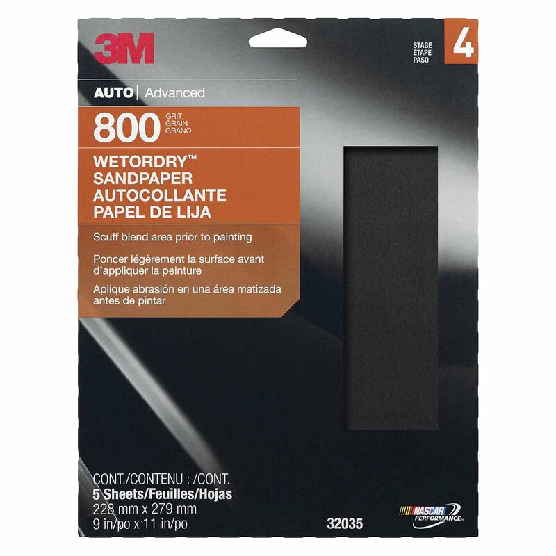 3M Wetordry Abrasive Sheet, 02042, P240, 9 In X 11 In, 50 Sheets Per Carton - Foto 10