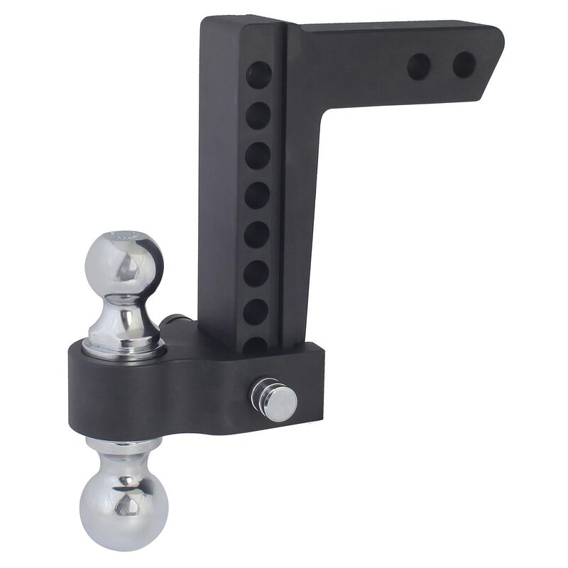 Blackout Series 8,000 lbs/10,000 lbs Adjustable Drop Hitch, 2" & 2-5/16" Ball, 0-8" Drop image number 0