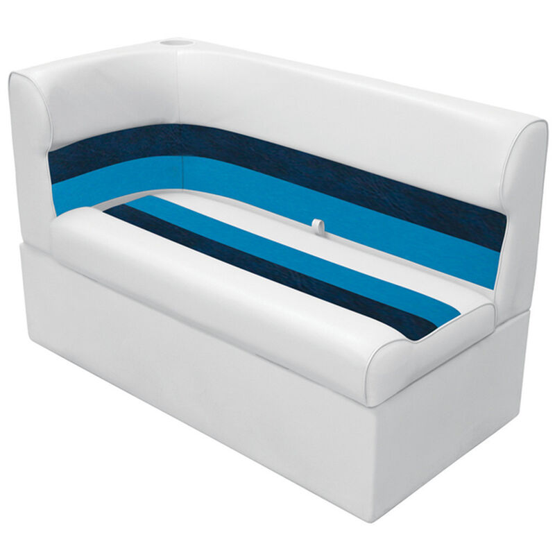 Corner Lounge Seat - White/Navy/Blue, Right image number 0