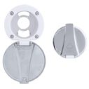 Recessed Cup & Lid Set Stainless Steel Lid / Plastic Cup Arctic White image number 0
