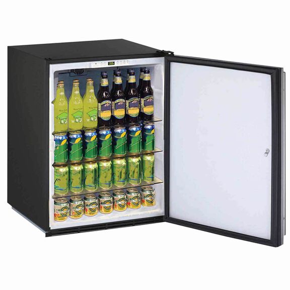 24" Stainless ADA Compliant Solid Door Refrigerator, With Lock image number 1