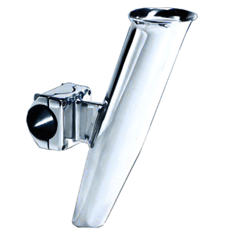 Stainless Steel Mid-Mount Clamp-On Rod Holder, Fits 1-1/4 or 1-5/16  Measured Outside Diameter