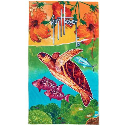 58" x 36" Psychedelic Turtle Towel