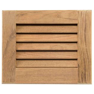 Teak Louvered Insert, 9 1/8" x 7 1/2" x 3/4"