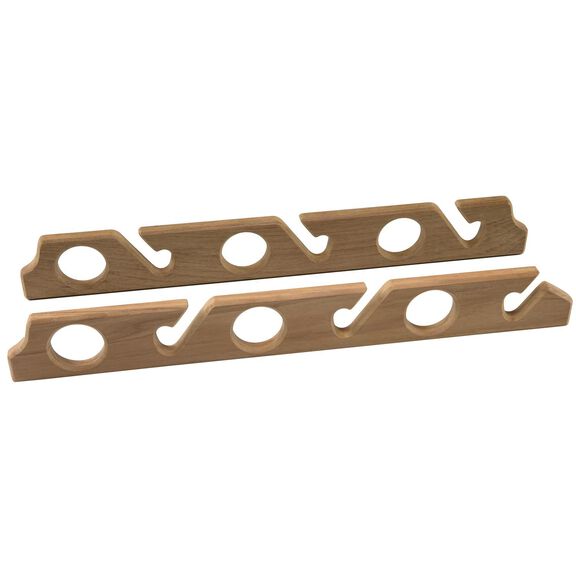Teak 6-Rod Storage Rack, Pair image number 0