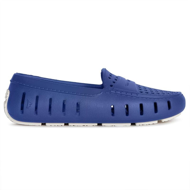 Floafers Women's Posh Driver Classic Shoes, in Navy Peony/Bright White, Size 10 | by West Marine