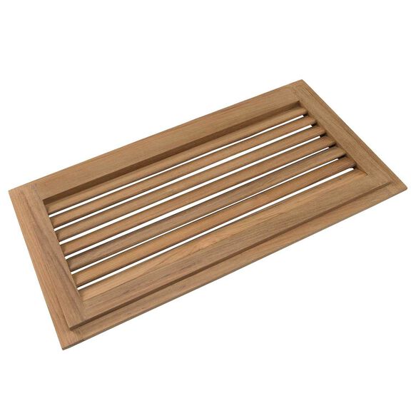 Teak Louvered Insert, 18" x 9 3/8" x 3/4" image number 2