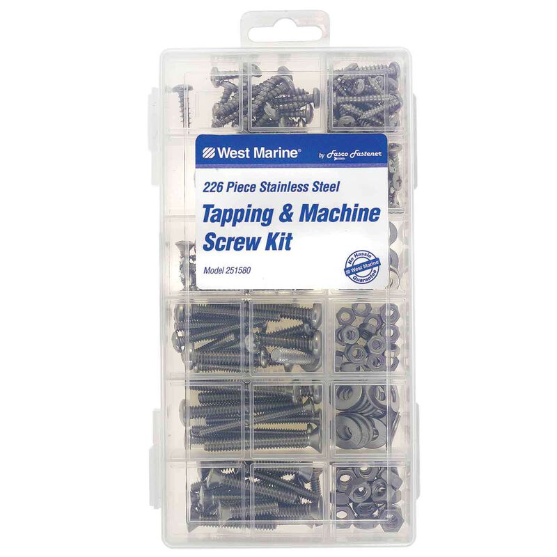 Large Tapping and Machine Screw Kit, 226-Pack image number 0