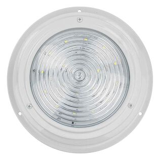 6 7/8" White Aluminum LED Dome Light, White