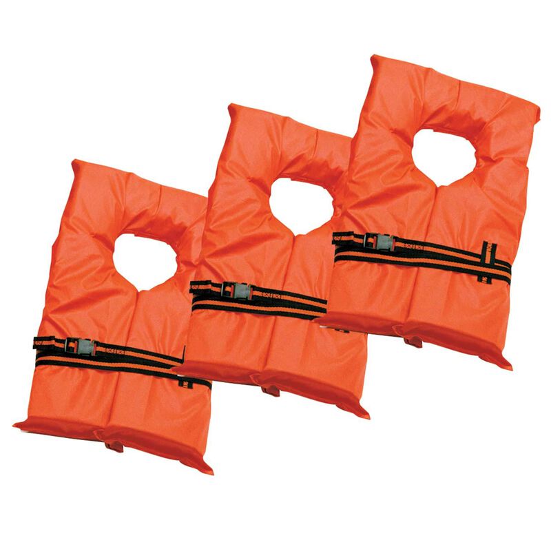 Universal Type II Life Jackets, 3-Pack image number 1