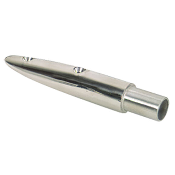 Stainless Steel 5 1/2&deg; Rail End (End-Out), 7/8" Tube Outside Dia. image number 0