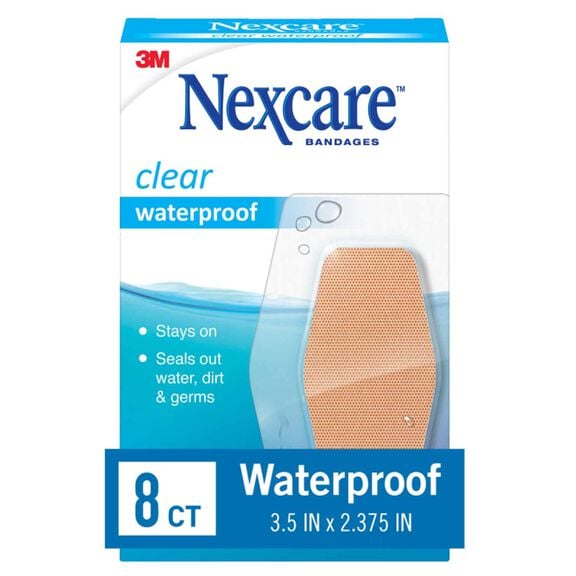 Nexcare&trade; Waterproof Bandages 581-08, Knee and Elbow, 8 Count image number 0