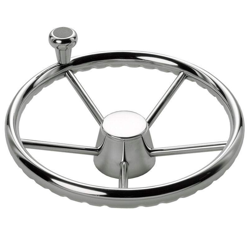 SCHMITT MARINE STEERING 13.5" Destroyer Wheel with Control Knob West