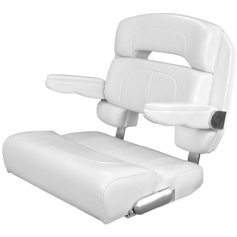25" Deluxe Capri Helm Chair, White image number 0