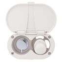 Aidack Transom Shower Hot/Cold Mixer, Warm White Cup & Lid, Small Warm White Sprayer, 10' White Rubber Hose, Chrome Aidack Handle image number 5