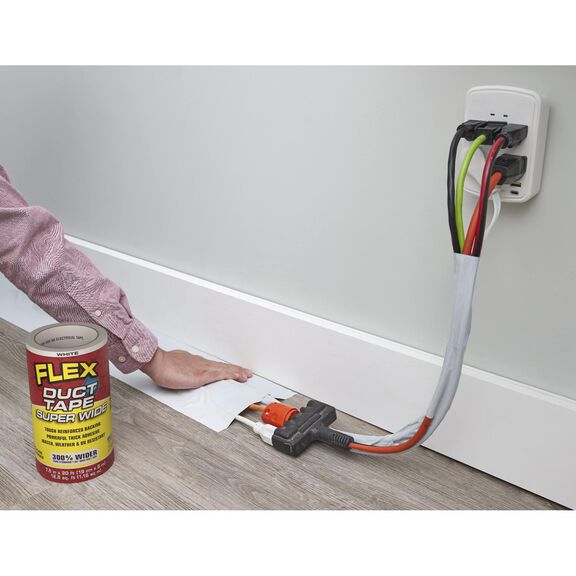 Flex Duct Tape&trade; Super Wide White 7 1/2" x 20', 3-Pack image number 2